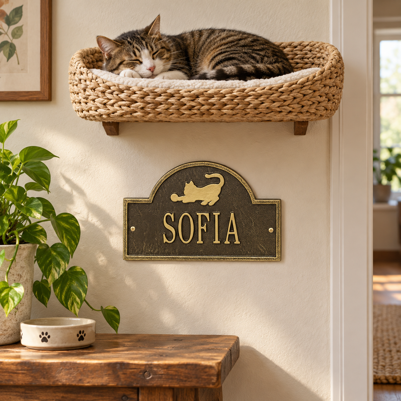 Cat Arch Mini Wall Plaque