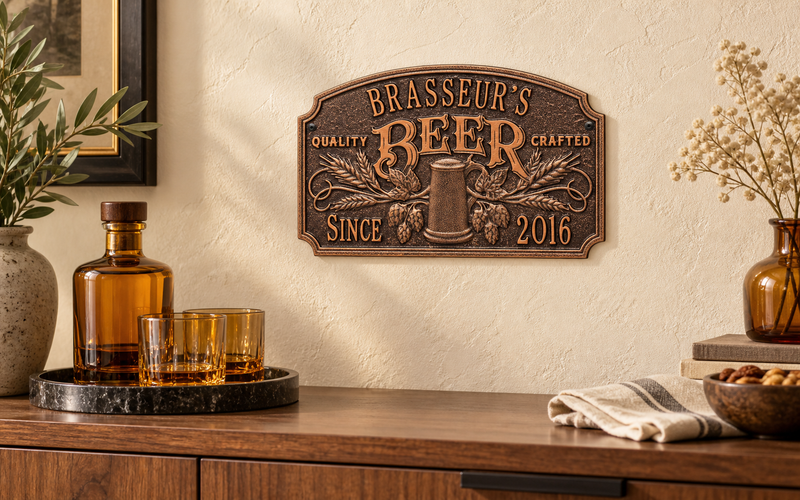 Quality Crafted Beer Arch Plaque