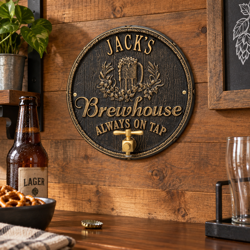 Oak Barrel Beer Pub Plaque