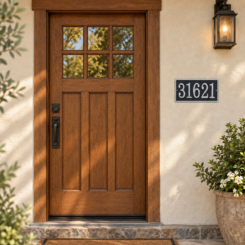 Fast & Easy Rectangle Address Plaque