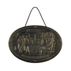 Birth Of A Nation 250th Anniversary Wall Decor Plaque in Black / Gold