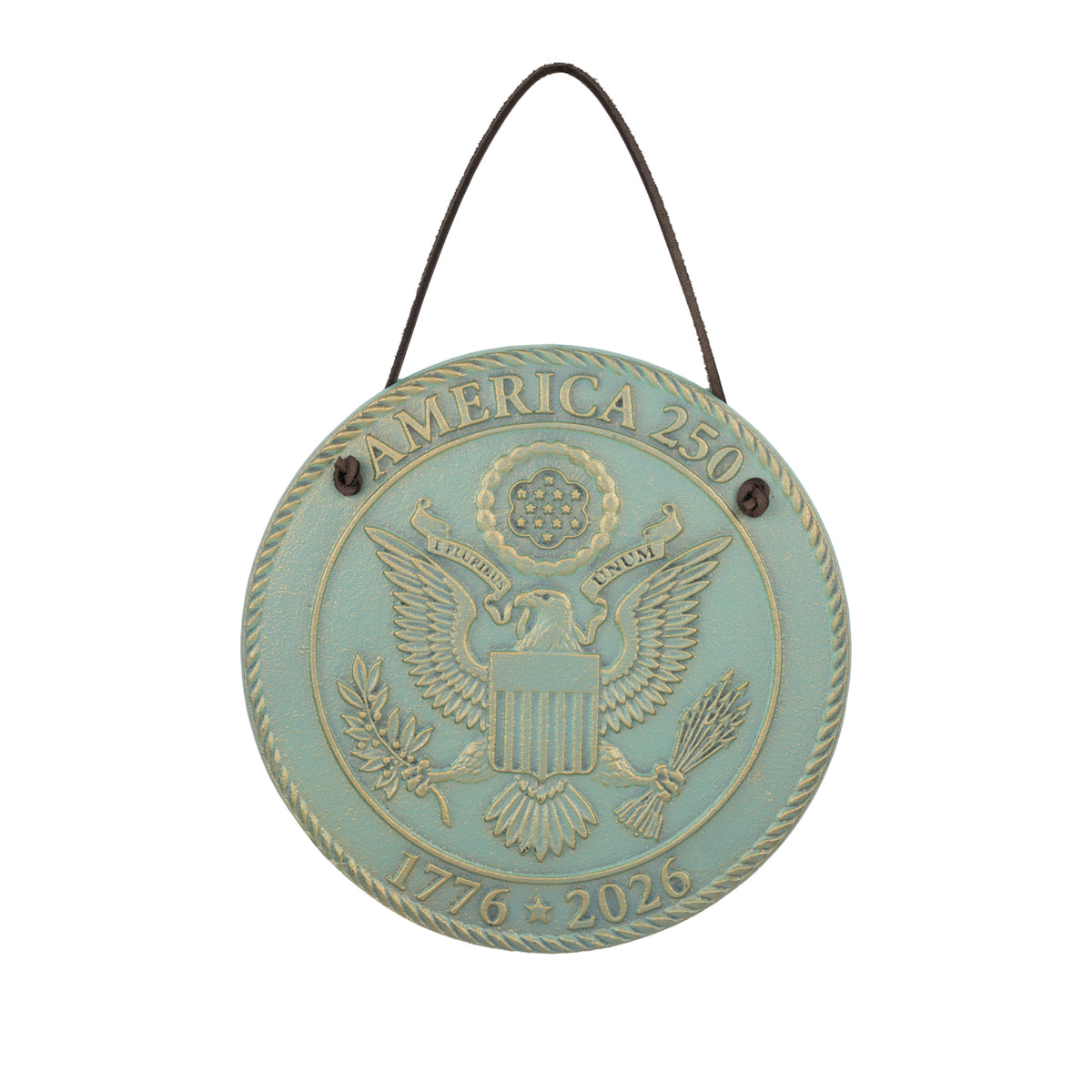 Great Seal Of The United States 250th Anniversary Wall Decor Plaque in Bronze Verdigris