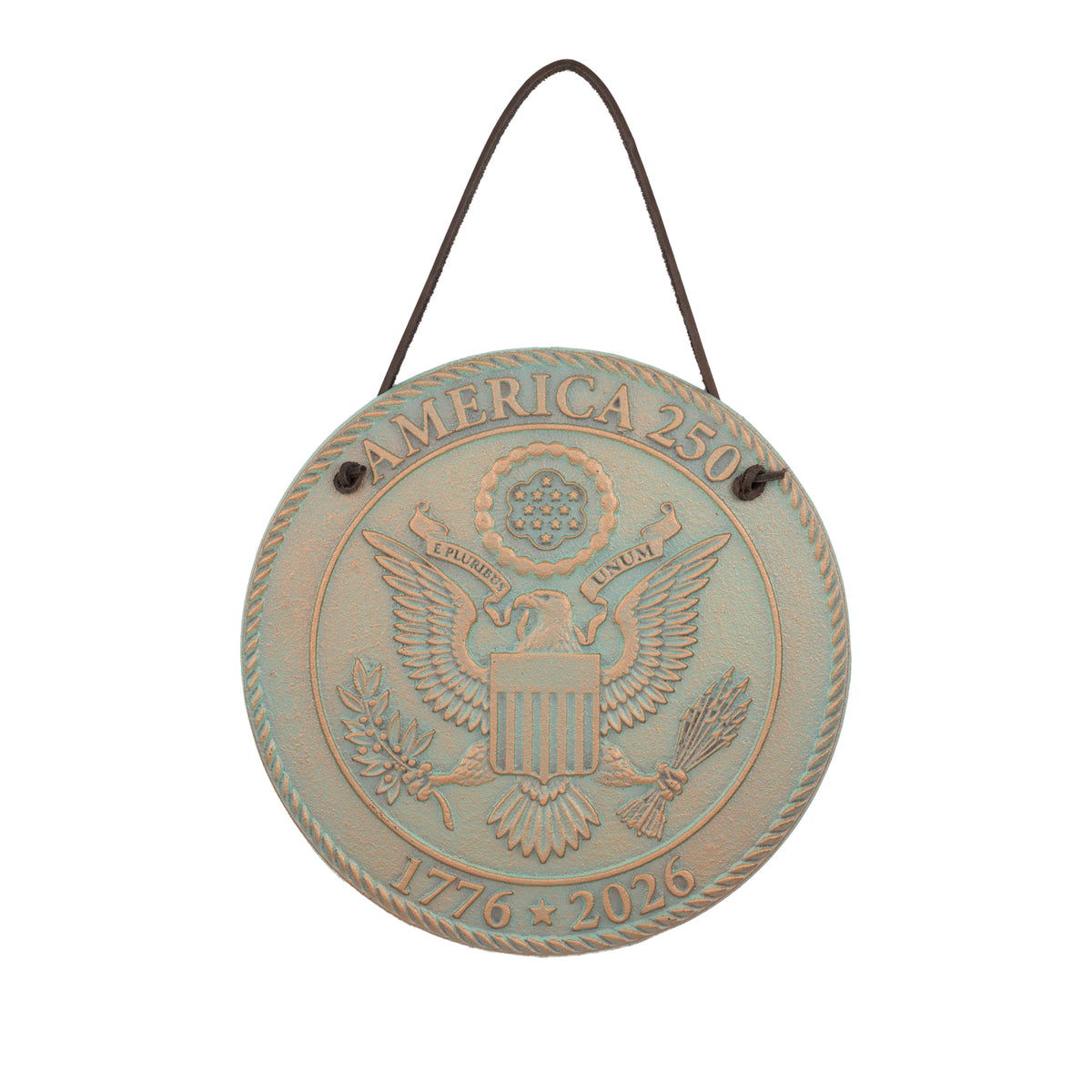 Great Seal Of The United States 250th Anniversary Wall Decor Plaque in Copper Verdigris