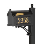 Deluxe Capitol Mailbox & Post Package: Black original Whitehall photograph