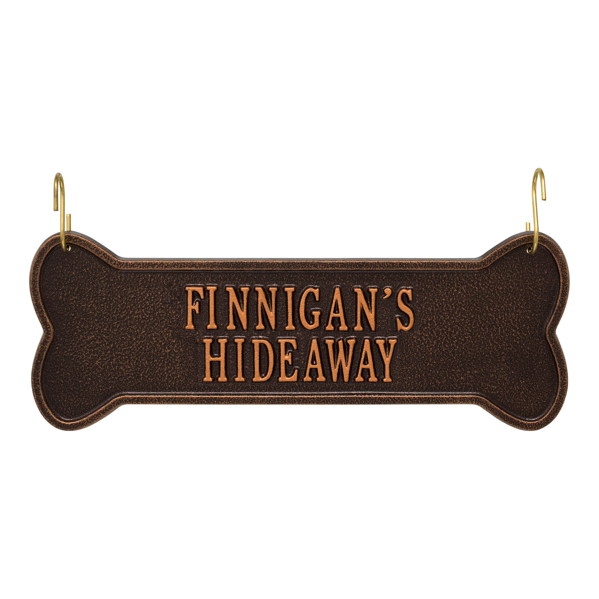 Hanging Bone Crate Plaque: Antique Copper original Whitehall photograph