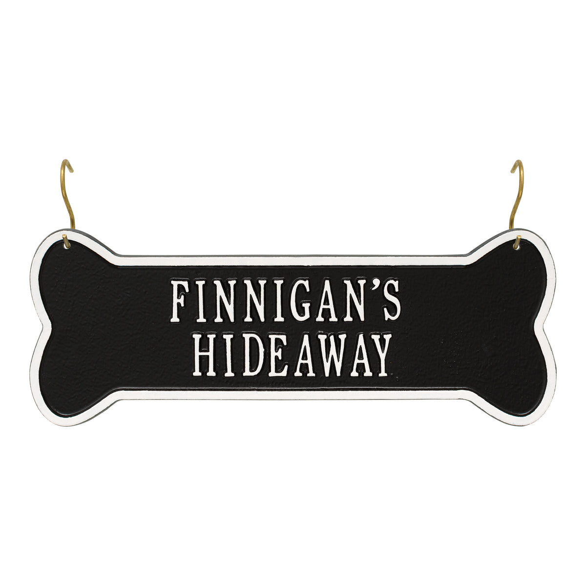 Hanging Bone Crate Plaque: Black/White original Whitehall photograph
