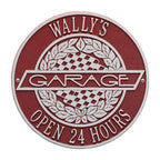 Victory Lane Garage Plaque: Red/Silver original Whitehall photograph