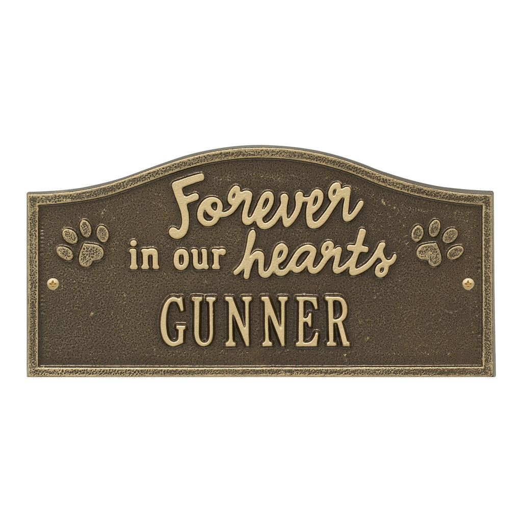 Forever in Our Hearts Memorial: Antique Brass original Whitehall photograph