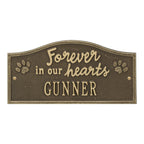Forever in Our Hearts Memorial: Antique Brass original Whitehall photograph