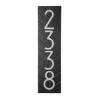 Herringbone Vertical Address Plaque: Black / Silver original Whitehall photograph