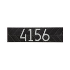 Herringbone Horizontal Address Plaque: Black / Silver original Whitehall photograph
