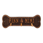 Personalized Bone Leash Holder: Antique Copper original Whitehall photograph