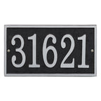 Fast & Easy Rectangle Address Plaque: Black/Silver original Whitehall photograph