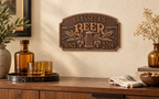 Quality Crafted Beer Arch Plaque: illustrative lifestyle scene