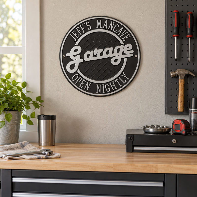 Personalized Garage Plaque