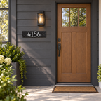 Herringbone Horizontal Address Plaque: illustrative lifestyle scene